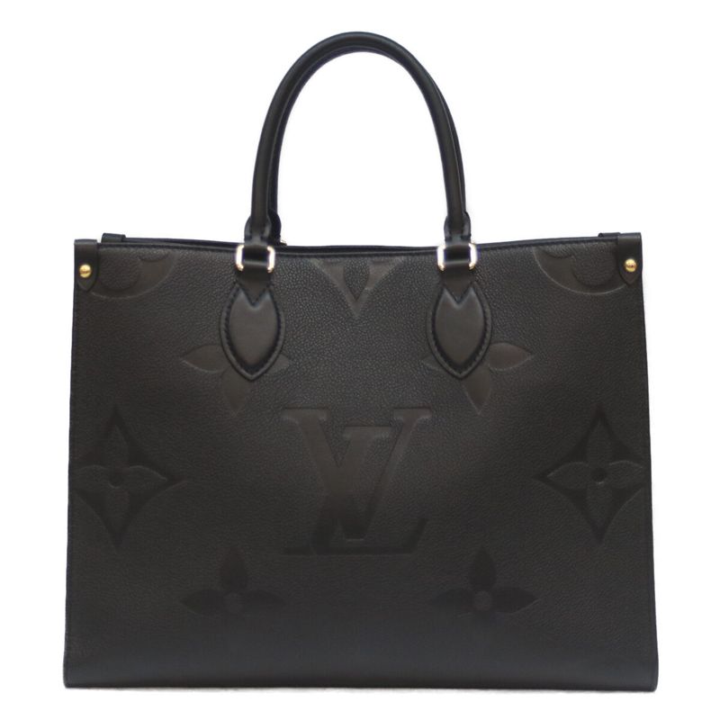 Louis Vuitton M45595 Black Monogram Empreinte On The Go MM Giant Tote Bag