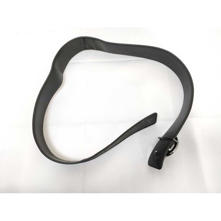 Louis Vuitton Belt Ceinture LV Circle Black Monogram Eclipse Leather — view 3