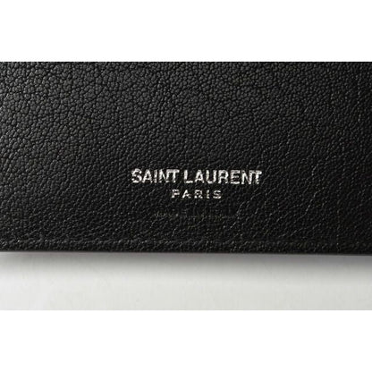 Saint Laurent Wallet YSL Foldable Star Leather Black — view 5