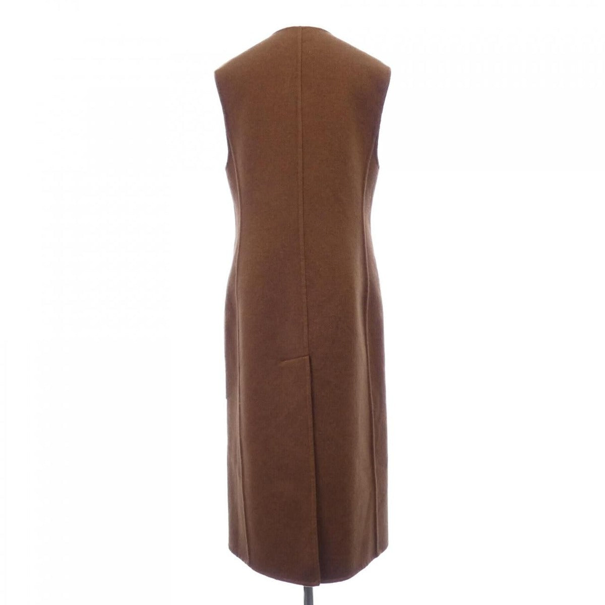 Hermes Long Vest Cashmere Brown — view 2