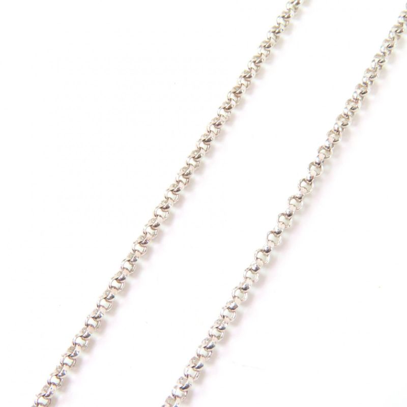 Hermes Exlibris PM Necklace Ag925 Au750 Pendant Silver Gold Made In France