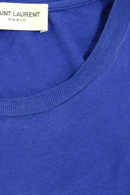 Saint Laurent Paris 693298 Y2zj2 Logo Embroidery Cropped T-shirt Women XS