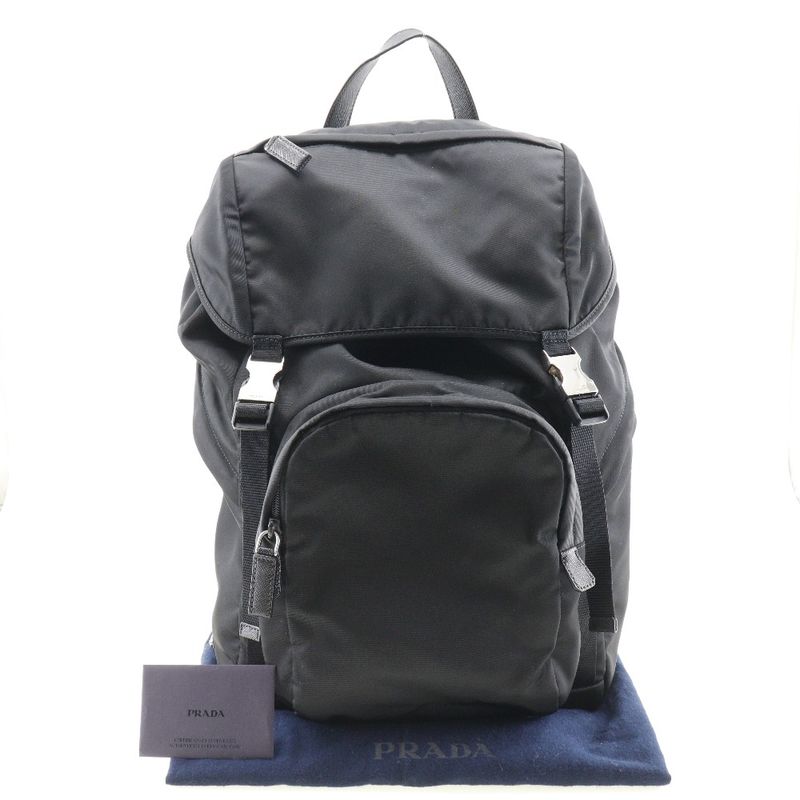 Prada 2vz135 Nylon NERO Unisex Backpack/daypack