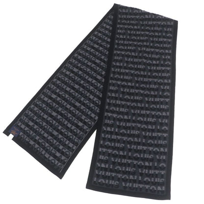 Louis Vuitton M70911 Echarpe LV Split 100% Wool Noir Black Gris Anthracite