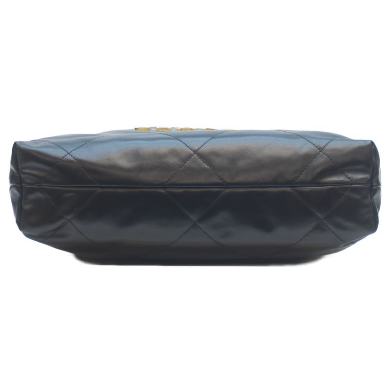 Chanel Black Ghardware Shiny Calf Chanel 22 Small Shoulder Bag Handbag Chain