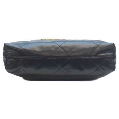 Chanel Black Ghardware Shiny Calf Chanel 22 Small Shoulder Bag Handbag Chain