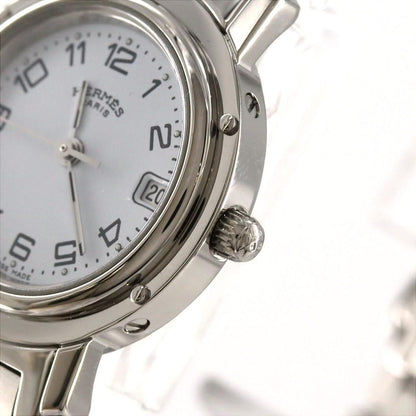 Hermes SS Quartz Watch White — view 4