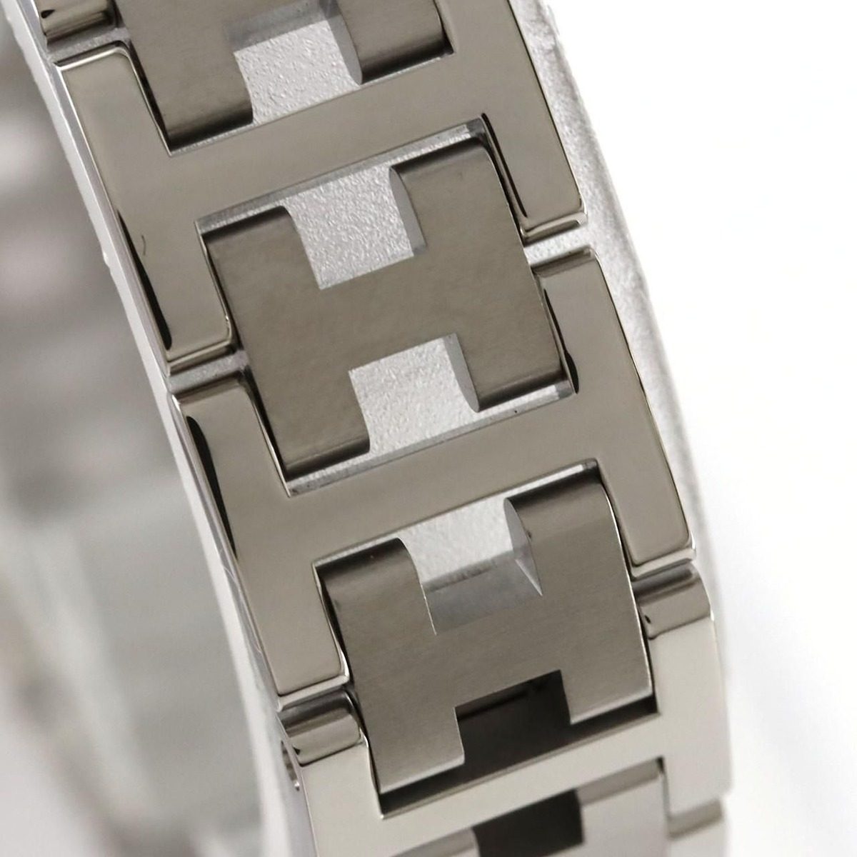 Hermes SS Quartz Watch White — view 5