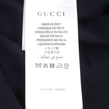 Gucci 576815 100% Wool Cardigan With GG Embroidery Logo Buttons And Pockets