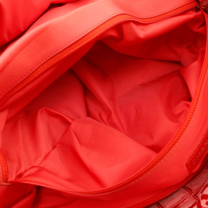 Chanel Tote TGM New Travel Line A15826 Nylon Canvas Red Ladies Tote Bag