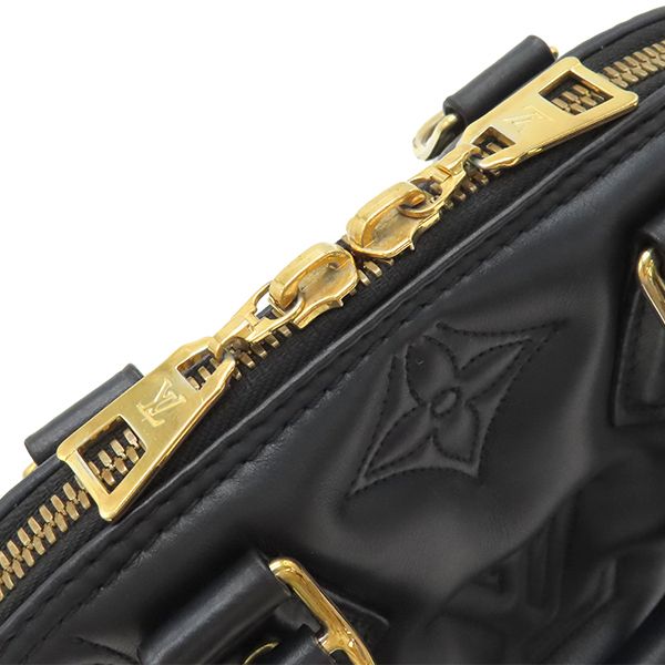 Louis Vuitton 2way Bag Alma Soft BB Calf Black Gold Hardware Black Shoulder