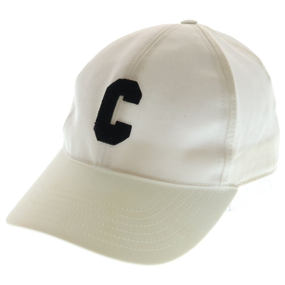 Celine C Patch Logo Baseball Cap Hat White