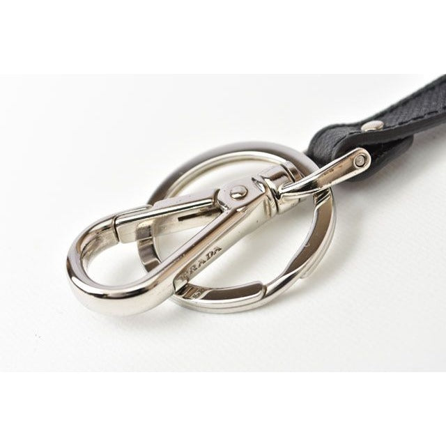 Prada Key Ring Holder Bag Charm Logo Patchwork — view 3