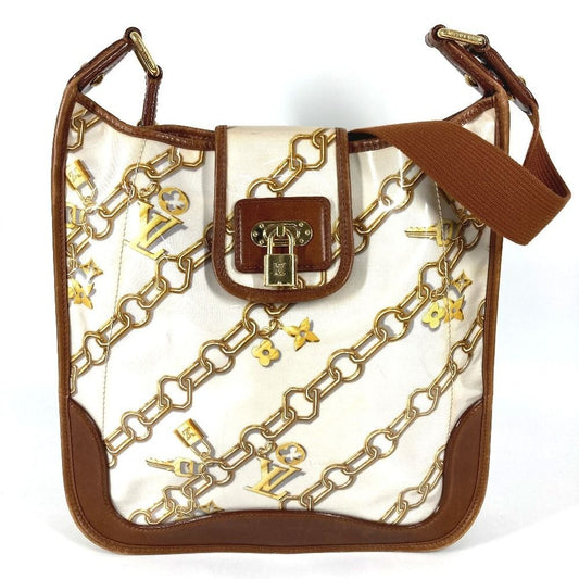 Louis Vuitton Shoulder Bag Musette Vinyl Leather White