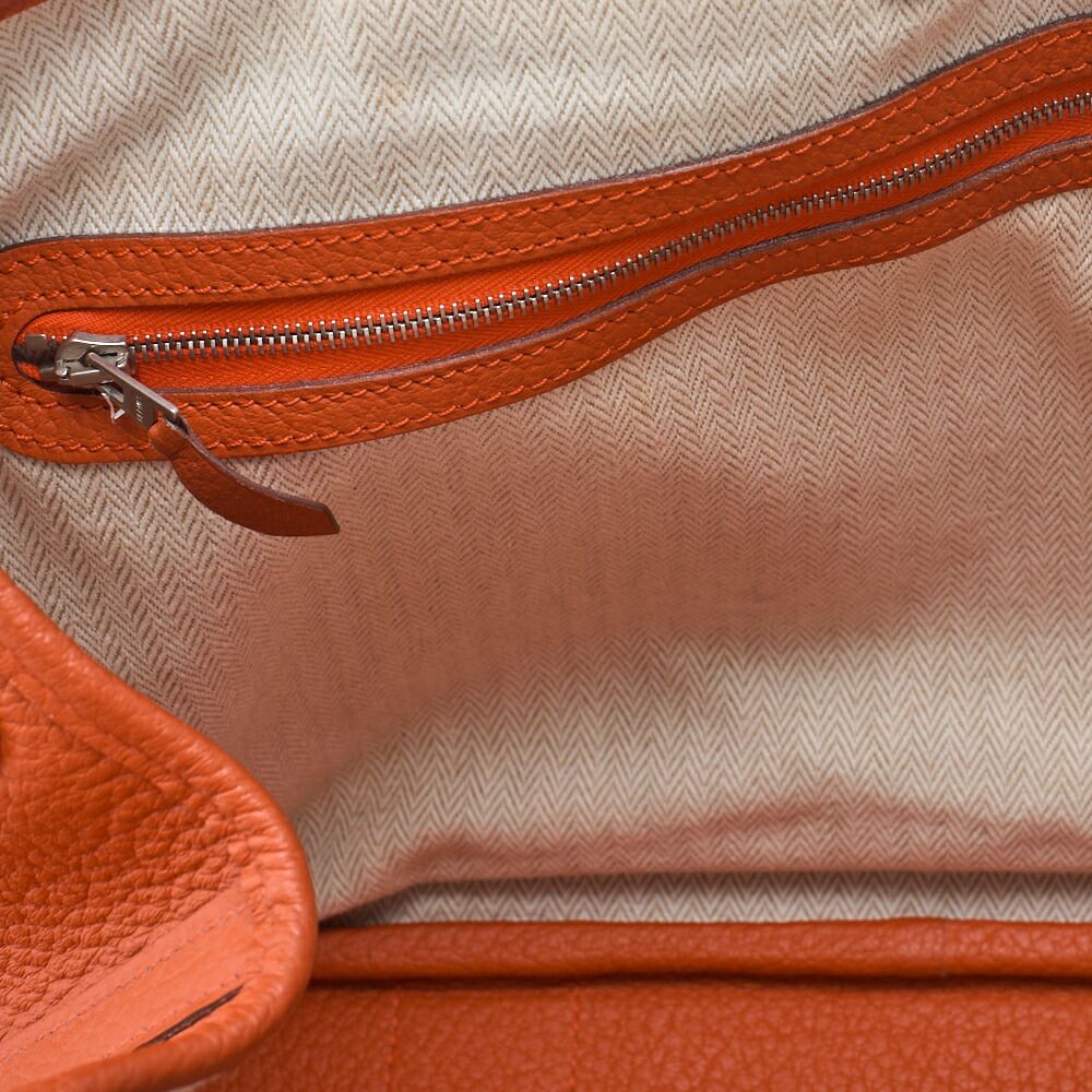 Hermes Garden Party PM Handbag Negonda Capucines Capucine Silver Hardware