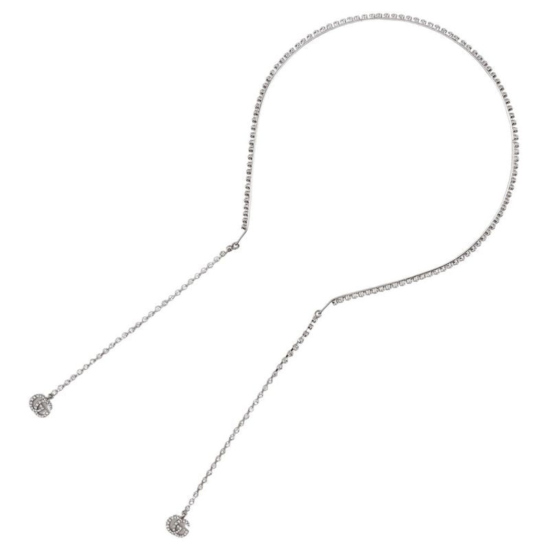 Gucci Catsuit GG Metal And Rhinestone Silver Ladies Other Accessories