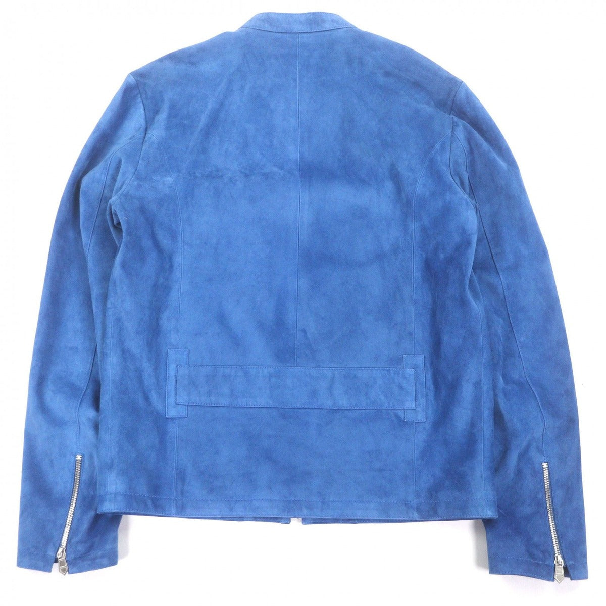 Hermes Commande Particuliere Custom Made Logo Zip Suede Leather Jacket — view 4