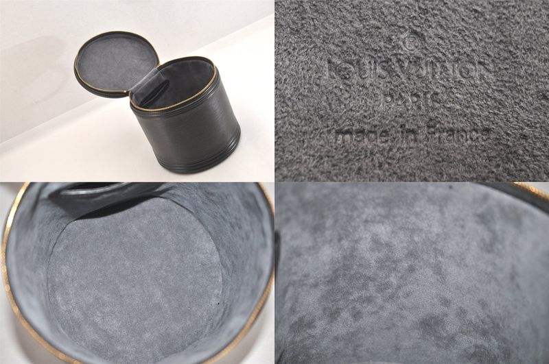 Louis Vuitton Epi Cannes Cosmetic Handbag Wallet Black M48032 LV 2742n