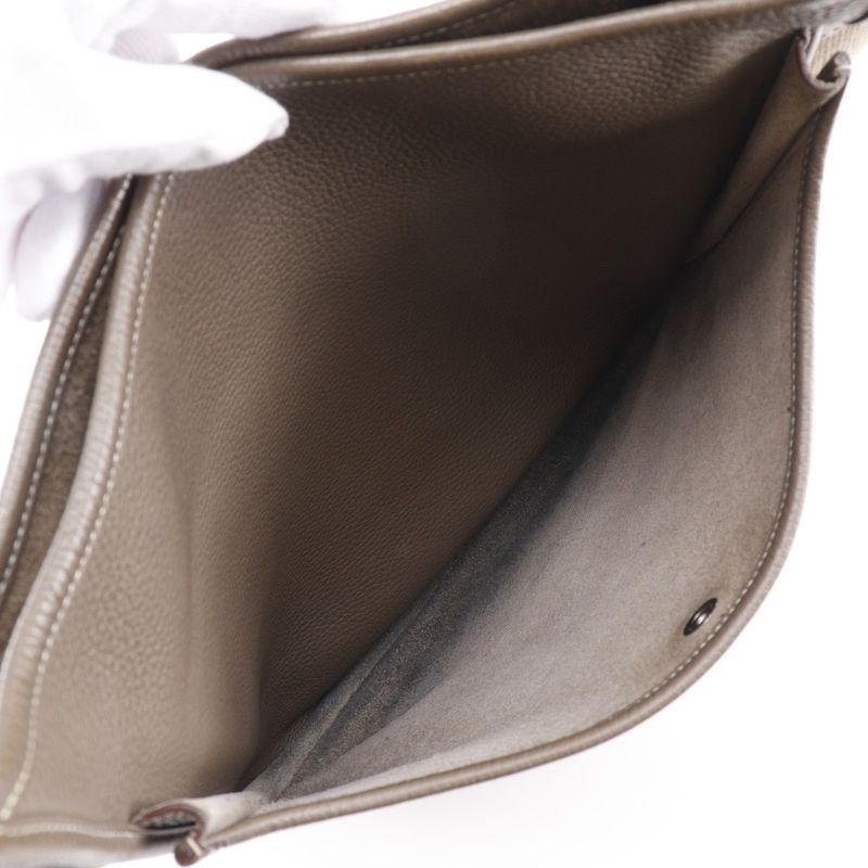 Hermes Evelyn 3 GM Evelyn Taurillon Clemence Etoupe □P Ladies Shoulder Bag
