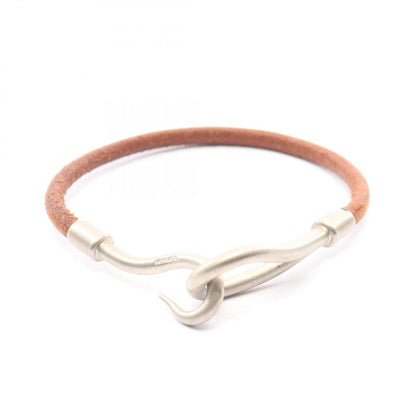 Hermes Bracelet Jumbo Stainless Steel Leather