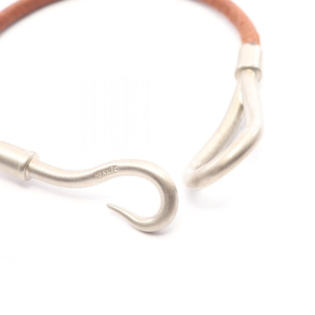 Hermes Bracelet Jumbo Stainless Steel Leather — view 3