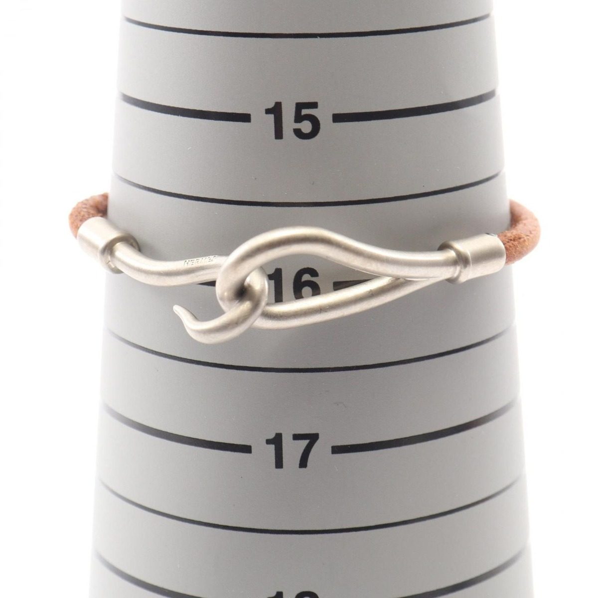 Hermes Bracelet Jumbo Stainless Steel Leather — view 5