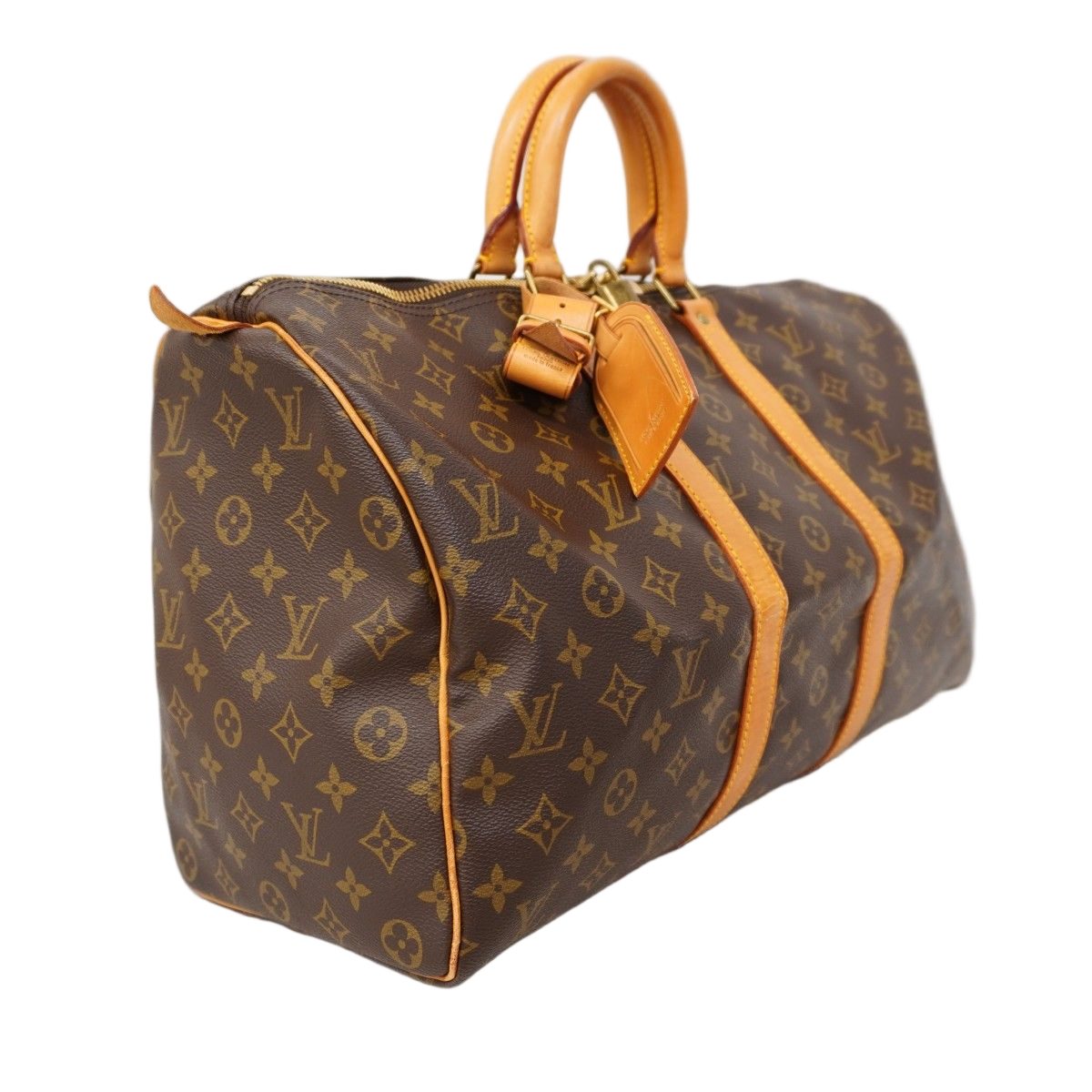 Louis Vuitton Boston Bag Monogram Keepall 45 Brown — view 2
