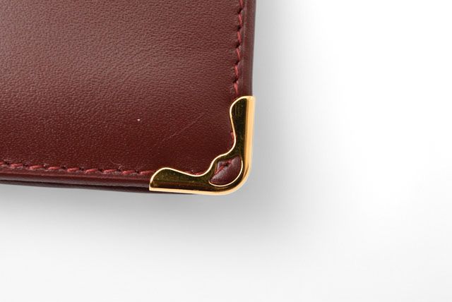 Cartier Fold Wallet Vintage Cartier Men's Wallet Must De Cartier Bordeaux
