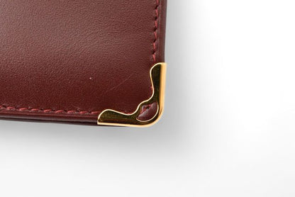 Cartier Fold Wallet Vintage Cartier Men's Wallet Must De Cartier Bordeaux