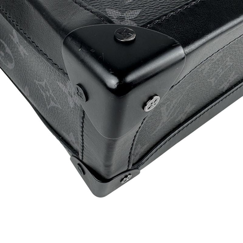 Louis Vuitton Crossbody Shoulder Bag Monogram Eclipse Soft Trunk M44730