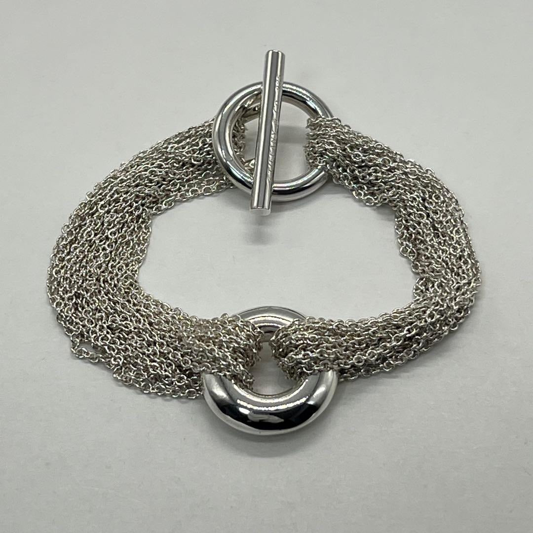 Tiffany & Co 10 Row Chain Toggle Bracelet