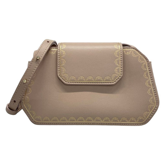Cartier Shoulder Bag Garland de Nano Pink Beige Strap Removable Leather