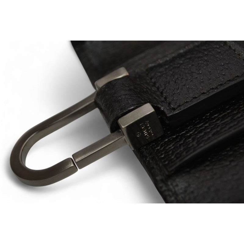 Gucci Outlet Key Case Holder 6-stacks Pigskin Sherry Line Black 033 — view 5