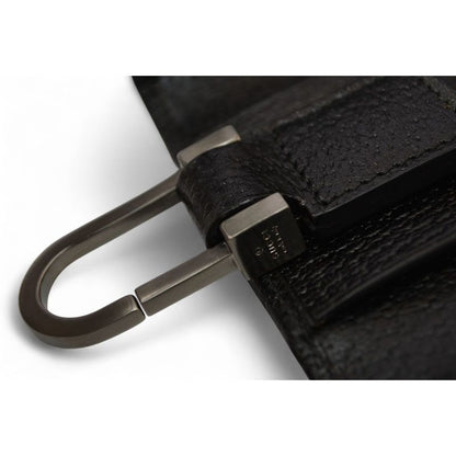 Gucci Outlet Key Case Holder 6-stacks Pigskin Sherry Line Black 033 — view 5