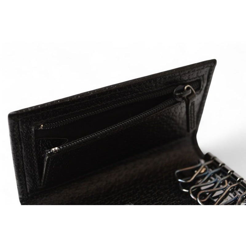 Gucci Outlet Key Case Holder 6-stacks Pigskin Sherry Line Black 033 — view 6