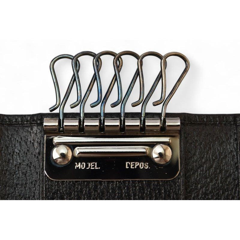 Gucci Outlet Key Case Holder 6-stacks Pigskin Sherry Line Black 033 — view 7