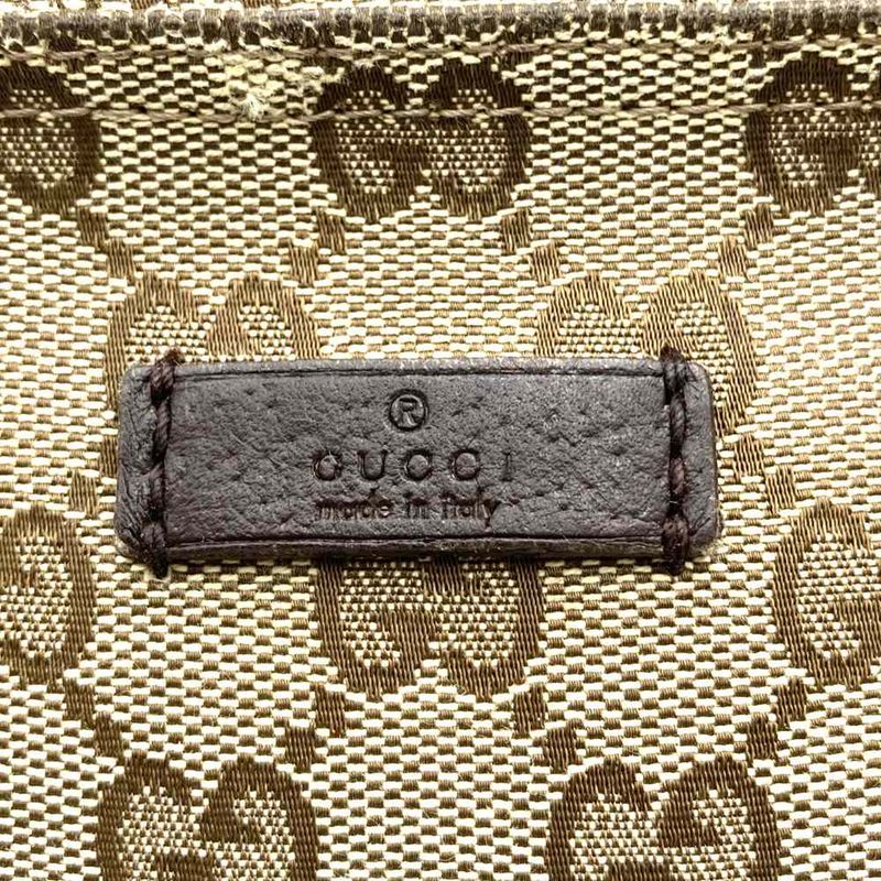 Gucci 256100 Crossbody Shoulder Bag Brown GG Canvas Sherry Line Ladies Fashion