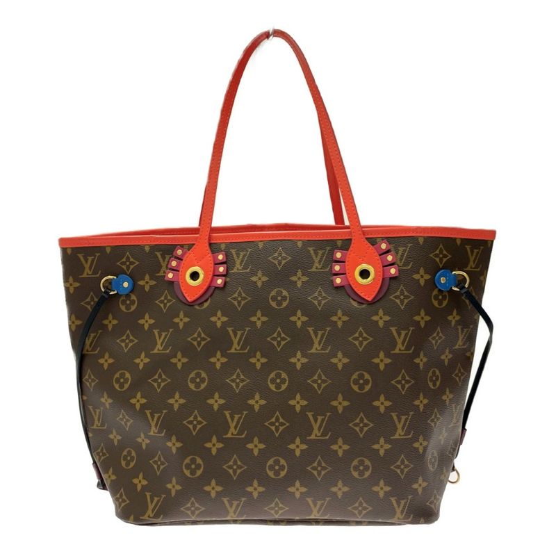 Louis Vuitton M41663 Monogram PVC Neverfull MM Totem Brown 365183 Shoulder Bag