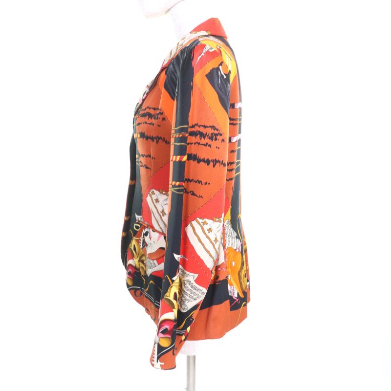 Hermes Vintage LE Carnaval DE Venise Carnival Of Venice 100% Silk Tailored