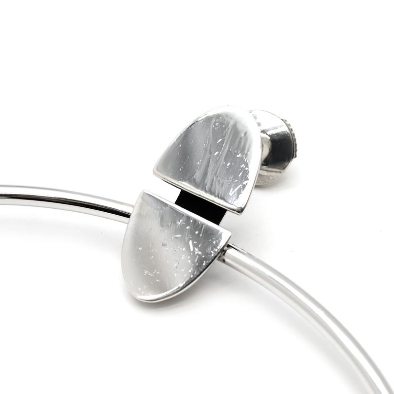 Hermes Earrings Silver 925 Silver Ag925 Sv925 Loop Hoop Swing
