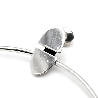 Hermes Earrings Silver 925 Silver Ag925 Sv925 Loop Hoop Swing