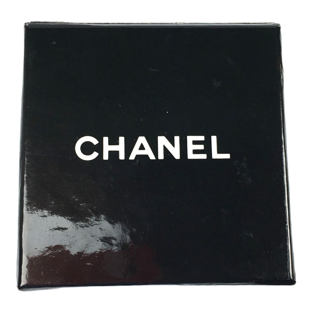 Chanel Vintage Coco Mark Earring Black X Gold