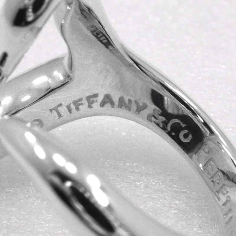 Tiffany & Co Open Heart Elsa Peretti Silver 925 Size 9 Ladies 5.6g Ring