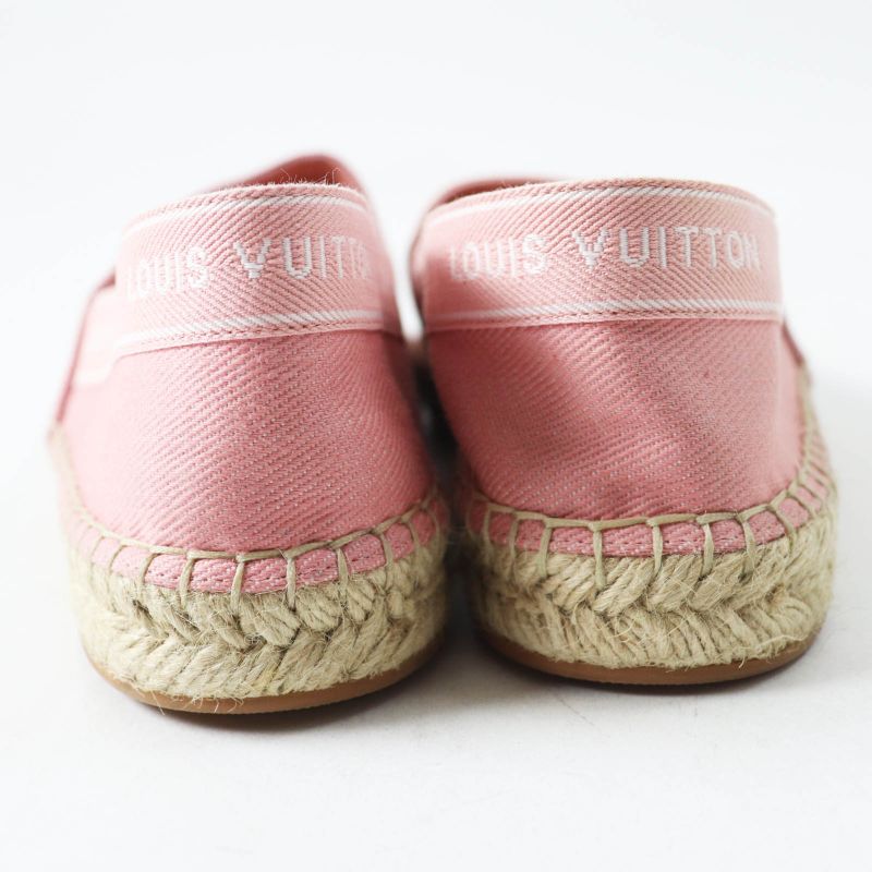 Louis Vuitton Croisseur Line Espadrille Flat Shoes/slip-ons Pink 35.5 Made In