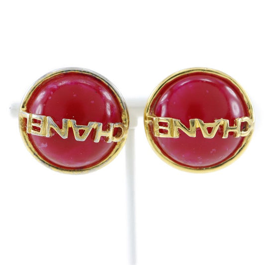 Chanel Gold Plated Red/gold 95A Ladies 31.7g Earring