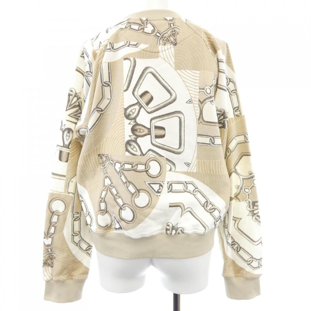 Hermes Kaleidoscope Effect Sweatshirt White Beige — view 2