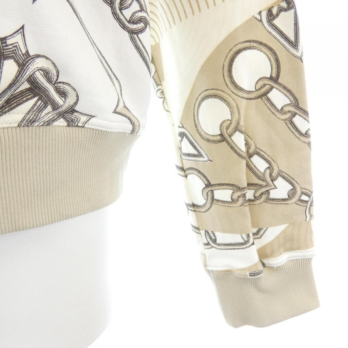 Hermes Kaleidoscope Effect Sweatshirt White Beige — view 6