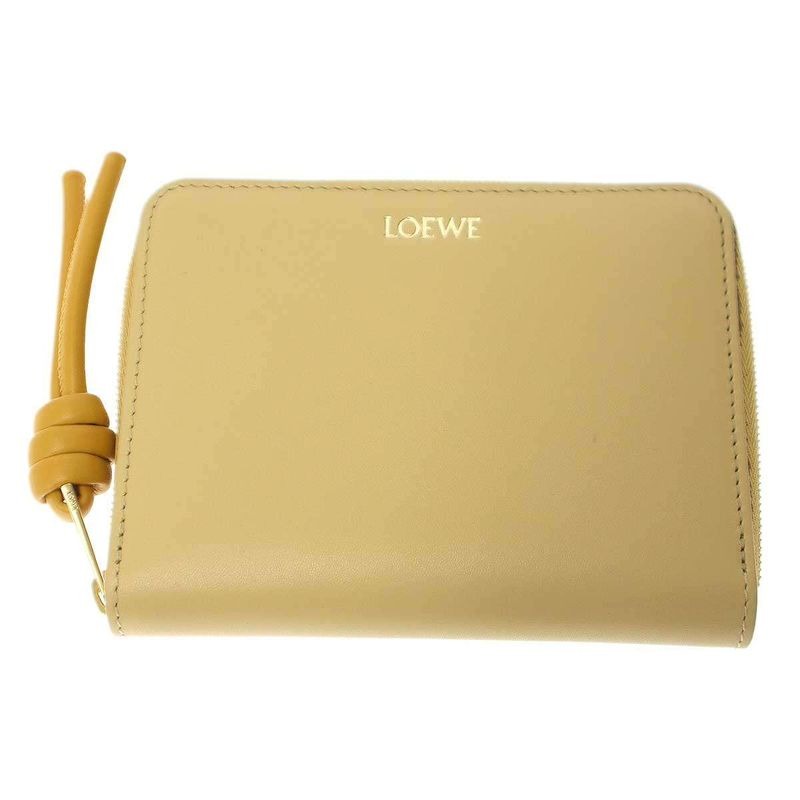 Loewe Knot Compact Wallet Cem1 Cwzx01 Yellow
