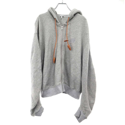 Loewe Anagram Flamenco Zip Up Hoodie Gray