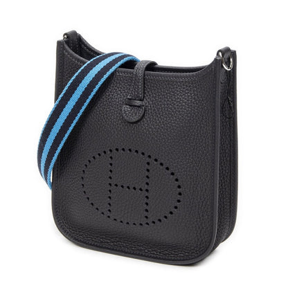 Hermes Evelyne Bull Nuit Clemence Leather Handbag — view 2
